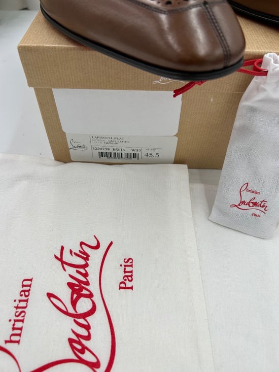 ********Men’s Christian Louboutin LAFITOCH leather Oxfords. Size 45.5./ l2.5 US.